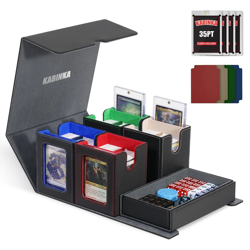 Kabinka 5 in 1 MTG Deck Box with Commander Display Case