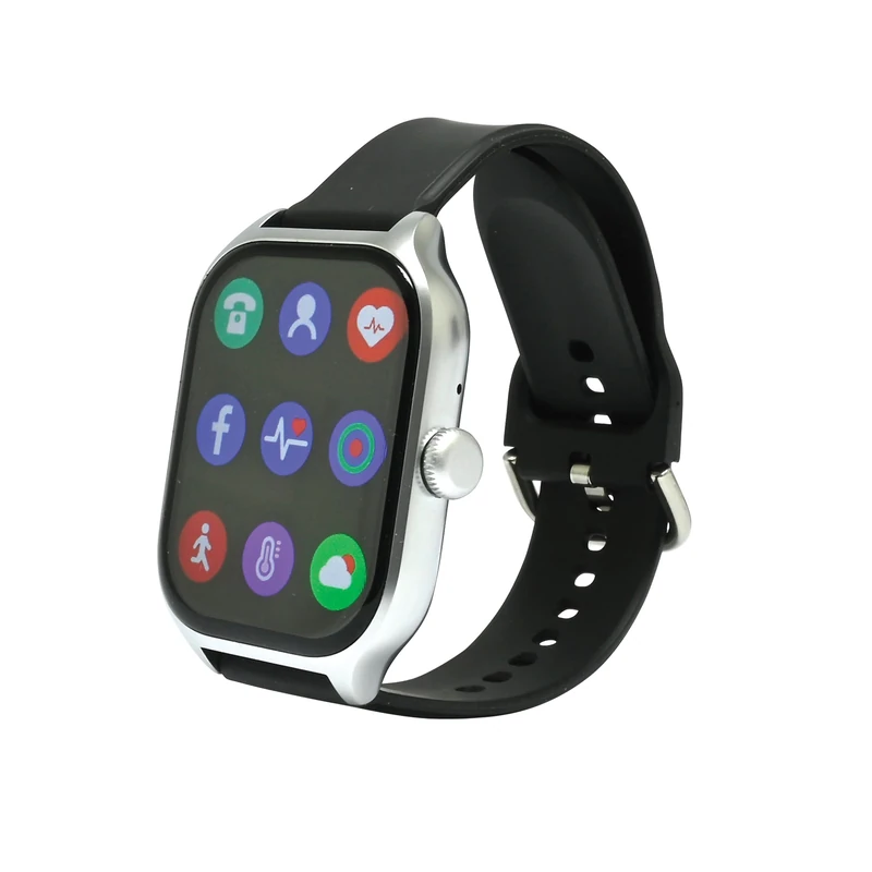 LEXIBOOK, Power Watch, Connected Watch Compatible with iOS and Android, Receives Calls and Notifications, Sports Coach with 7 Exercise Modes, Complete Health Tracker, Voice Assistant, DMW075