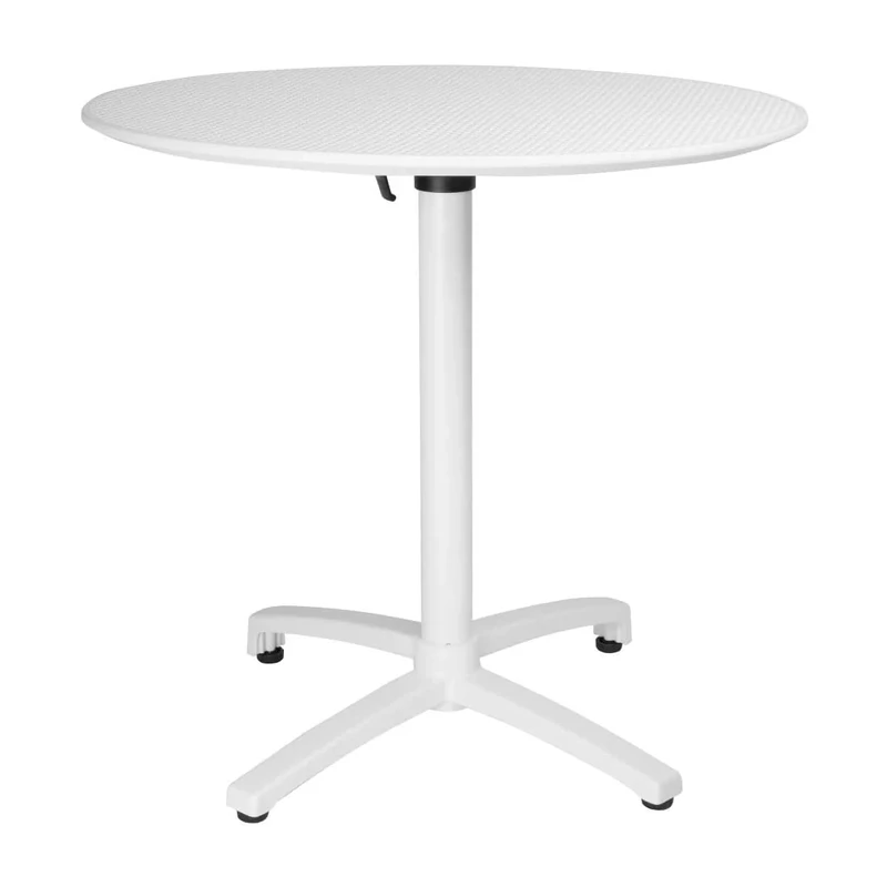 Bolero Folding Round Plastic Table 800mm White FT620