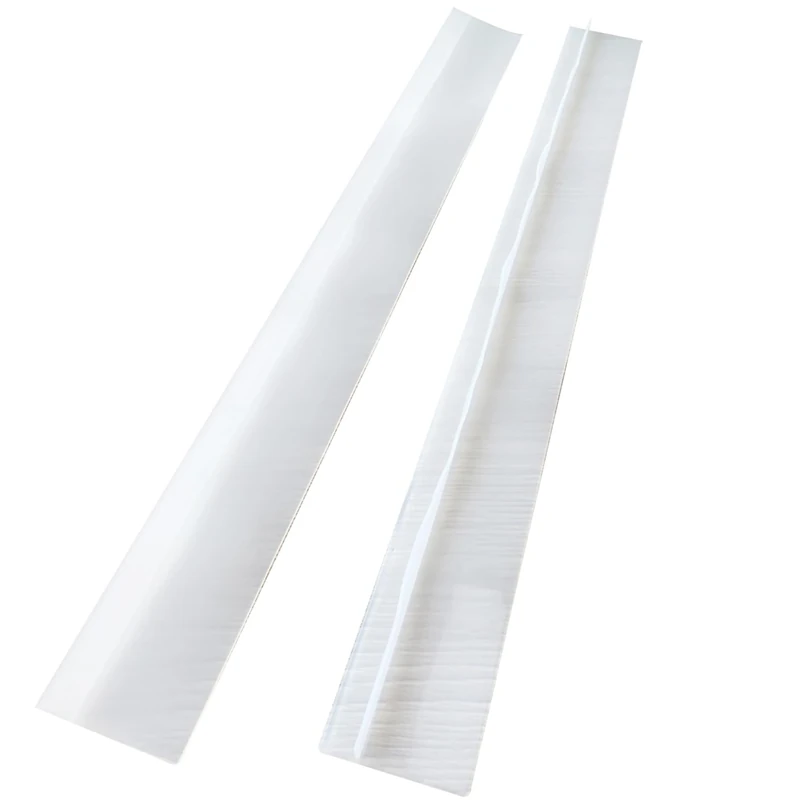 Porgeel Stove Gap Cover 2Pcs 21in Stove Gap Filler Dustproof Oilproof Counter Cover Transparent Flexible Non-slip Edge