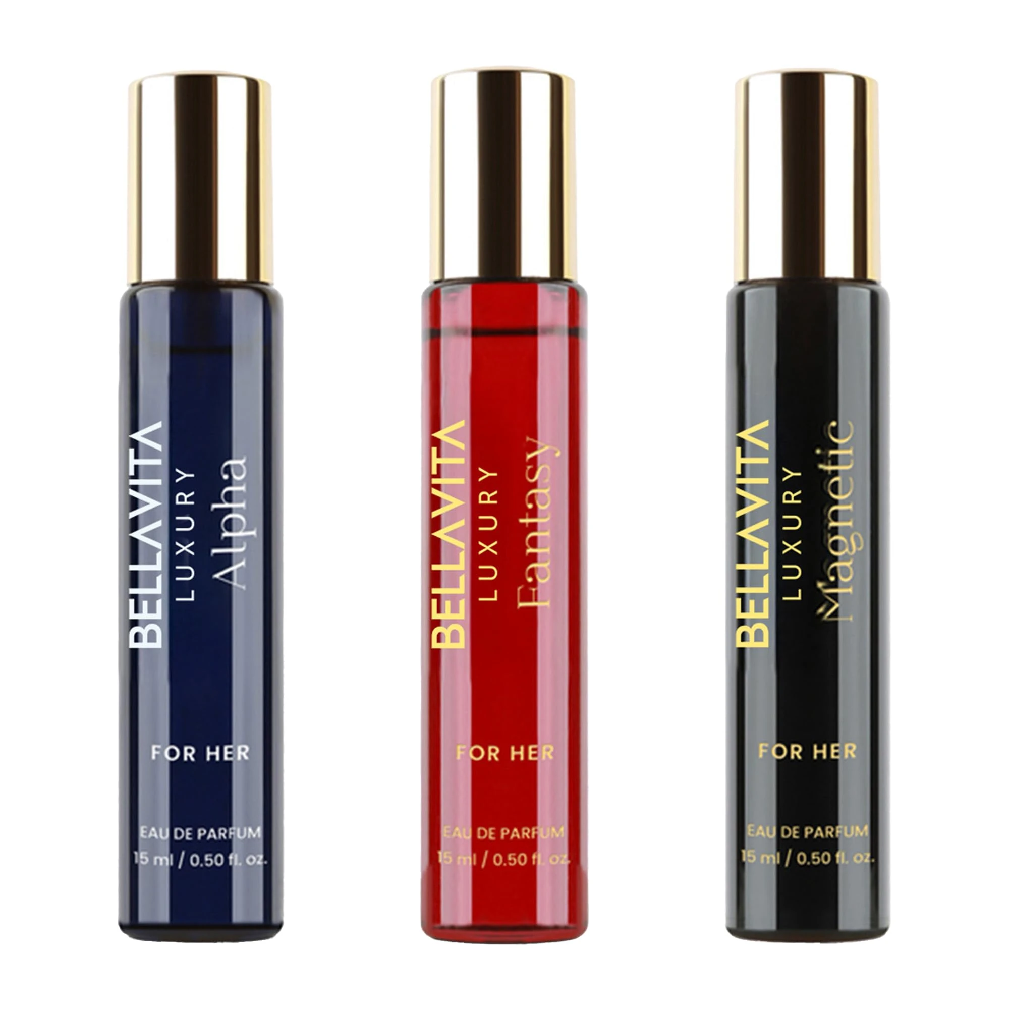Bellavita Luxury Mood Set for Her | Gift Set (3 * 15ml) | Women's Perfume Set | Gift choice for Birthday and Anniversary