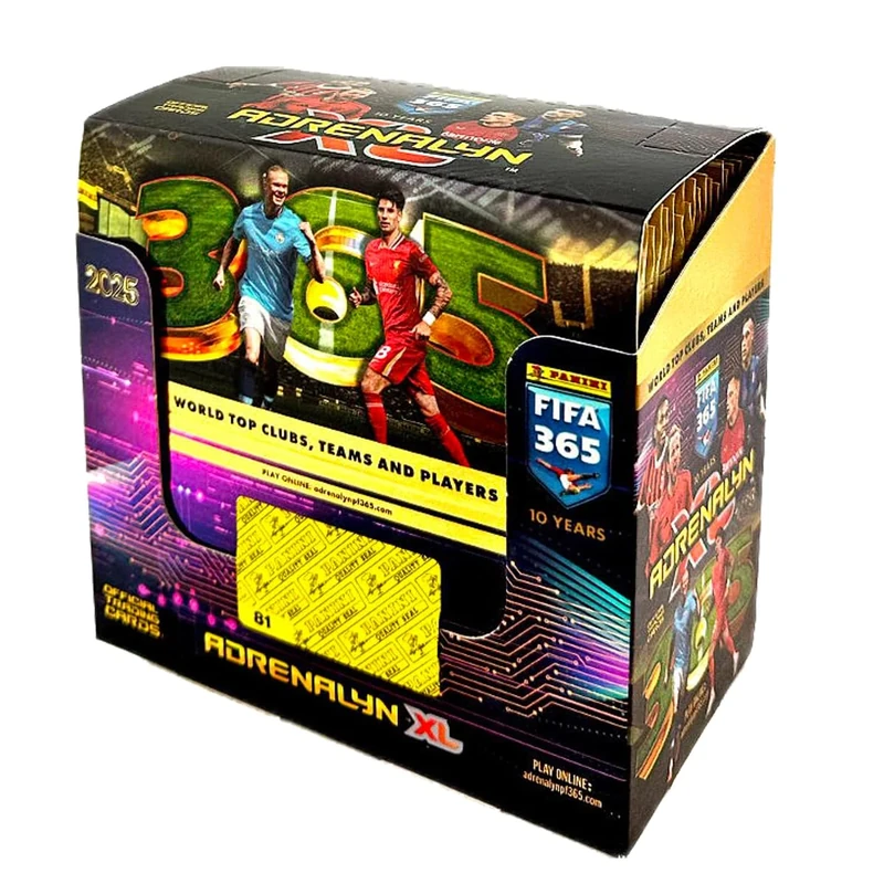 Adrenalyn FIFA 365 2024-2025 -Box of 50 TC Adrenalyn FIFA 365 Envelopes 2024-2025, Gold, Various (Panini 004911box50e)