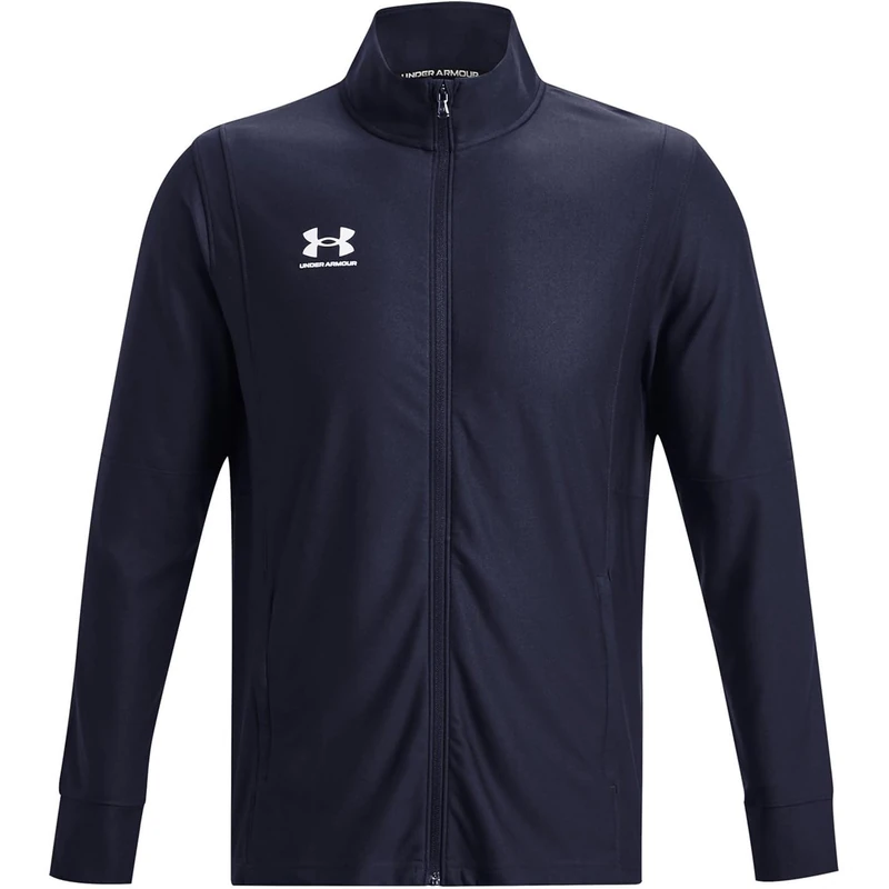 Under Armour Men's Challenger Track Jacket, Light and Breathable Sports Coat for Men, Fast-Drying Track Jacket for Football, Running and Outdoor Pursuits,Midnight Navy / / White,XL