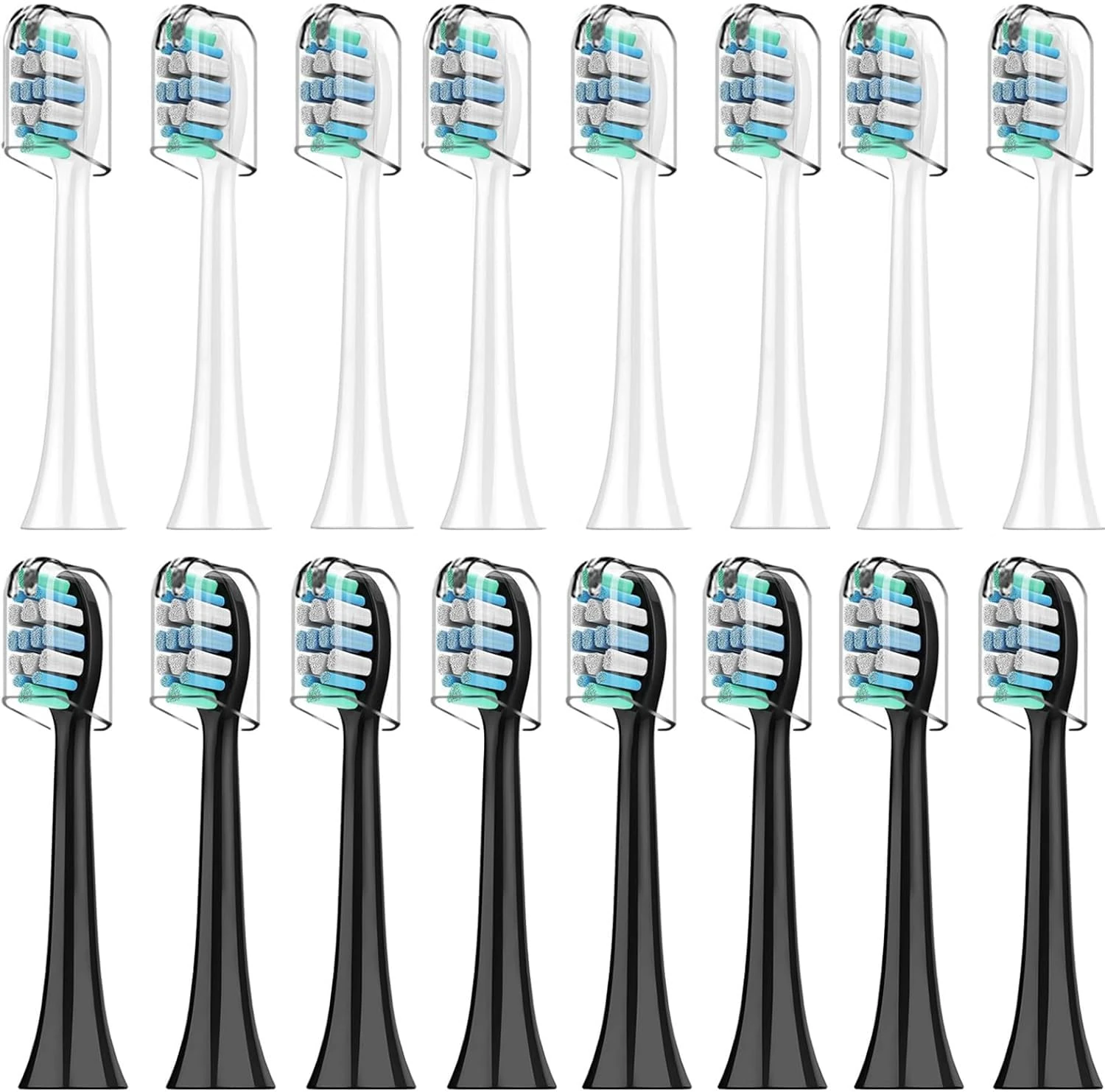 16 Replacement Toothbrush Heads Compatible with Philips Sonicare Toothbrush, 7900 3100 4300 5500 Plaque Defence Brush Head with Densely Clustered Bristles for Whiter Teeth - Standard Brush Heads