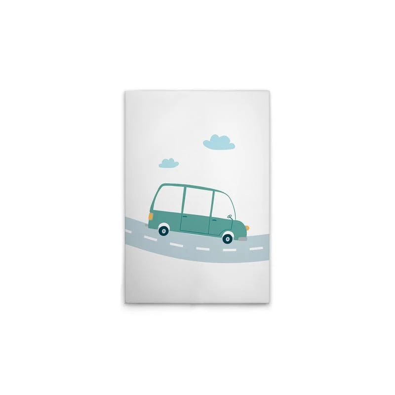 A.S. Création DD132507 Canvas Picture for Children's Room Cars 50 x 75 cm White/Green