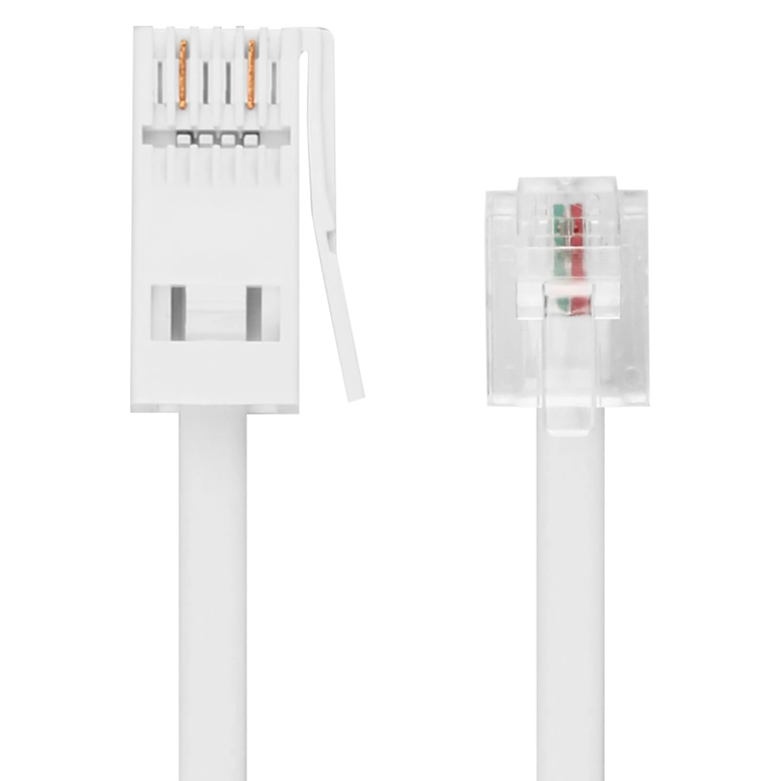 ltteea RJ11 Telephone Cable for Landline ADSL Modem,3m BT Plug to RJ11 Phone Cable 6P2C 2-Pin Extension Lead Phone Cord for Home Office UK Landline Modem Fax Machine Dial-Up