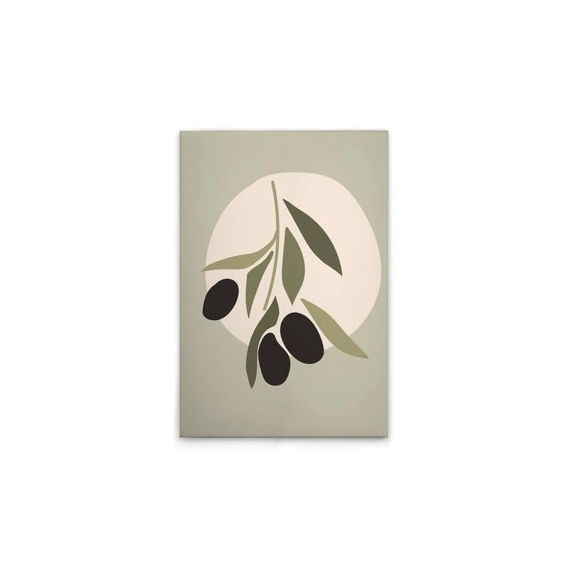 A.S. Création Canvas Picture Olive Modern Wall Picture in Green Cream 50 x 75 cm DD132542 - Image 1
