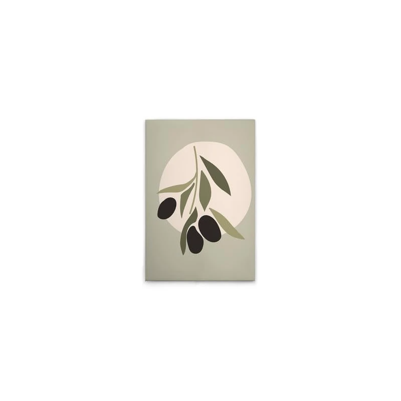 A.S. Création Canvas Picture Olive Modern Wall Picture in Green Cream 40 x 60 cm DD132541 - Image 1