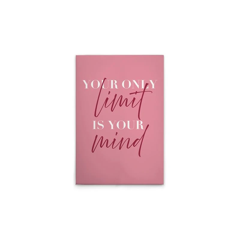 A.S. Création DD133078 Canvas Picture Your Only Limit is Your Mind - Wall Picture in Pink, Red - 50 x 75 cm - Image 1