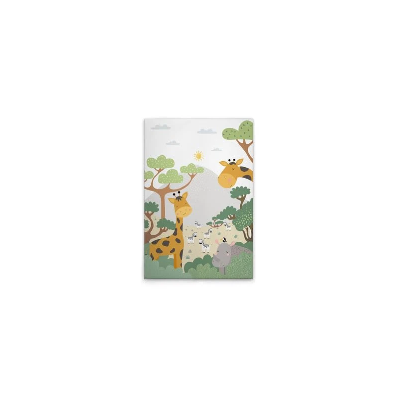 A.S. Création DD131747 Canvas Picture Jungle Children's Room Wall Picture in Green, Brown 40 x 60 cm
