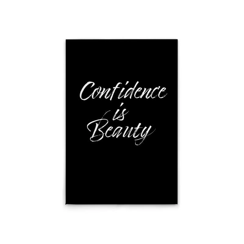 A.S. Création Confidence is Beauty DD133047 Canvas Picture in White 60 x 90 cm Black