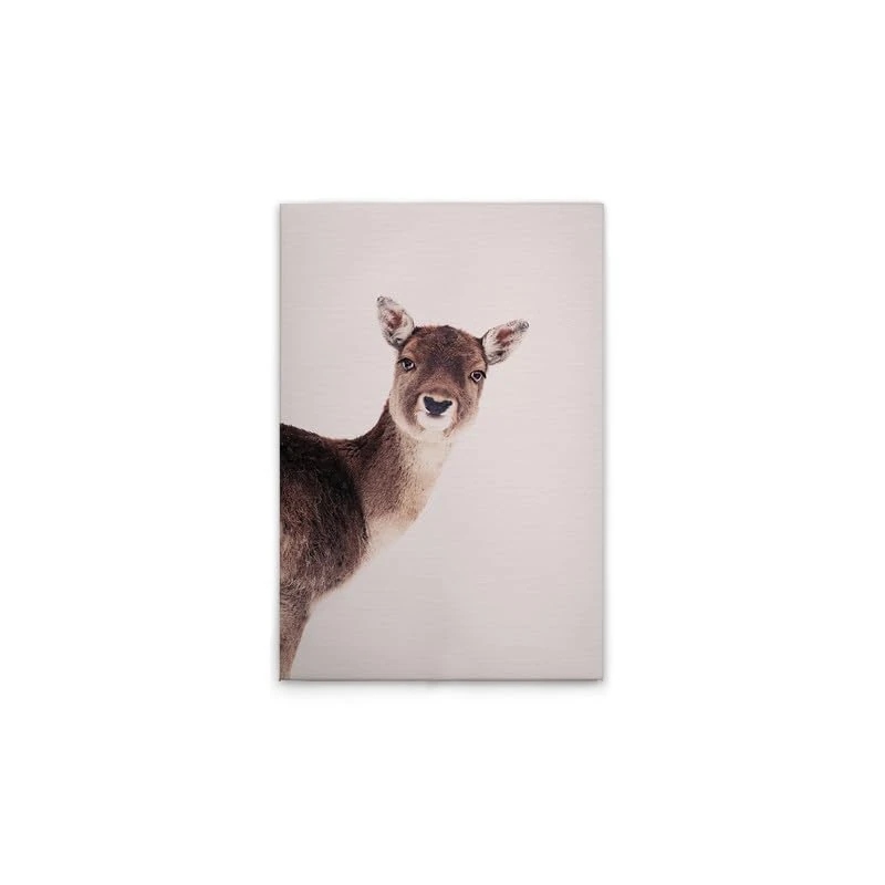 A.S. Création DD132255 Canvas Picture Animals Deer Pink - Wall Picture in Beige Brown - 50 x 75 cm