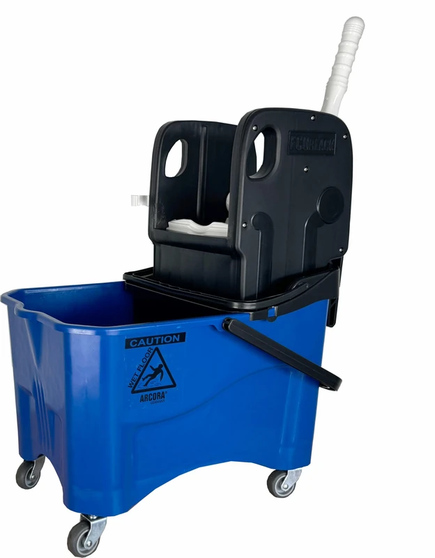 ARCORA KIM PLUS 30 Single Drive Bucket with Press and 30/12 Litre Bucket Blue - Image 1