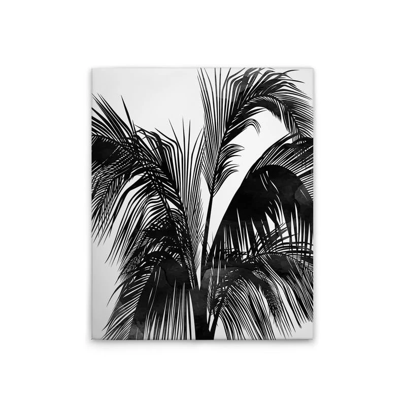 A.S. Création DD131783 Palm Tree Canvas Picture 40 x 50 cm Black/White