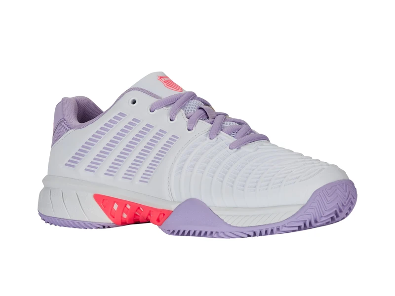 K-Swiss Women's Express Light 3 Tennis Shoe, Wht Orchidpetal Nblaze, 4.5 UK