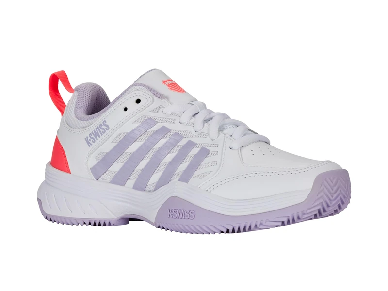 K-Swiss Women's Court Express 2 Tennis Shoe, Wht Orchidpetal Nblaze, 7.5 UK