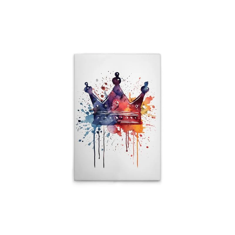 A.S. Création DD133278 Colourful Crown Canvas Picture 50 x 75 cm - Image 1