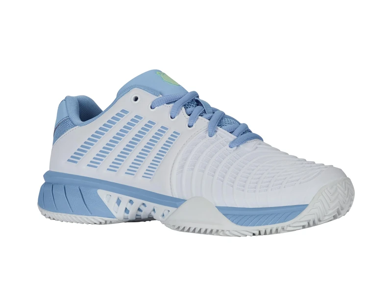 K-Swiss Women's Express Light 3 Tennis Shoe, Wht Dutch Canal Green, 5.5 UK
