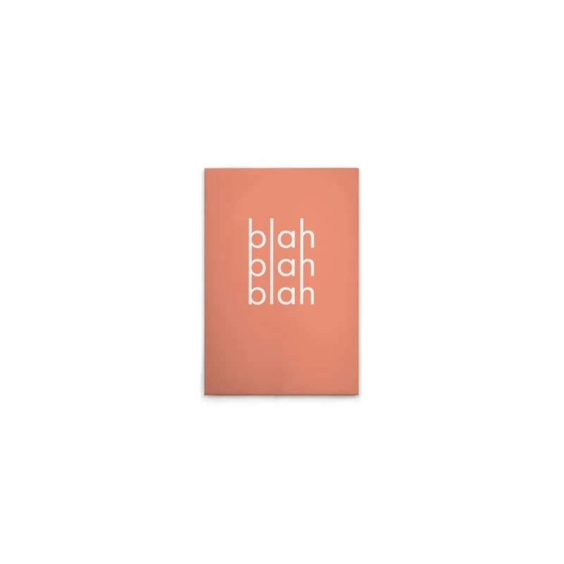 A.S. Création DD133020 Blah Blah Blah Canvas Picture Orange Pink 40 x 60 cm - Image 1