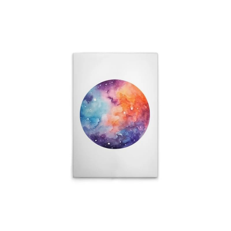 A.S. Création DD133328 Canvas Picture Colourful Planet 50 x 75 cm White - Image 1