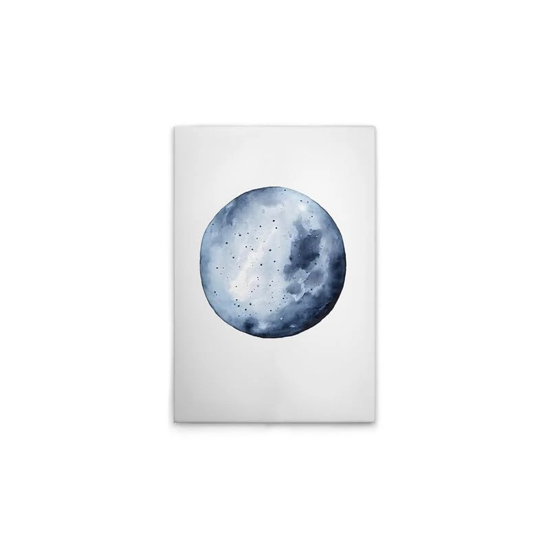 A.S. Création DD133303 Blue Moon Canvas Picture 50 x 75 cm White - Image 1