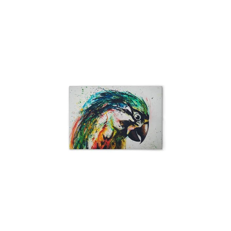 A.S. Création DD132314 Colourful Parrot Canvas Picture 60 x 40 cm Cream - Image 1