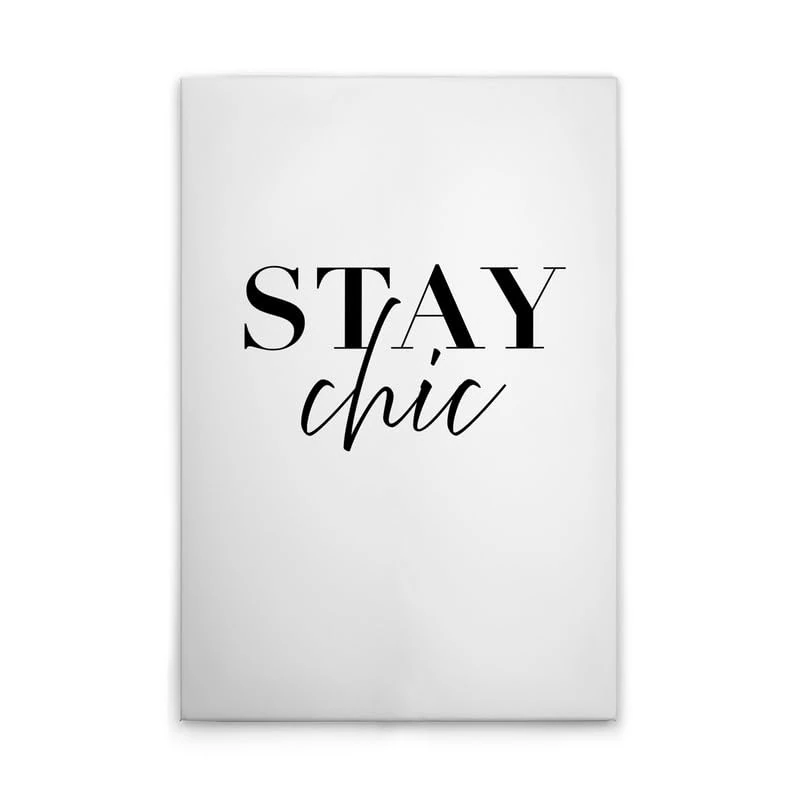 A.S. Création Stay Chic DD133120 Canvas Picture in White/Black 80 x 120 cm