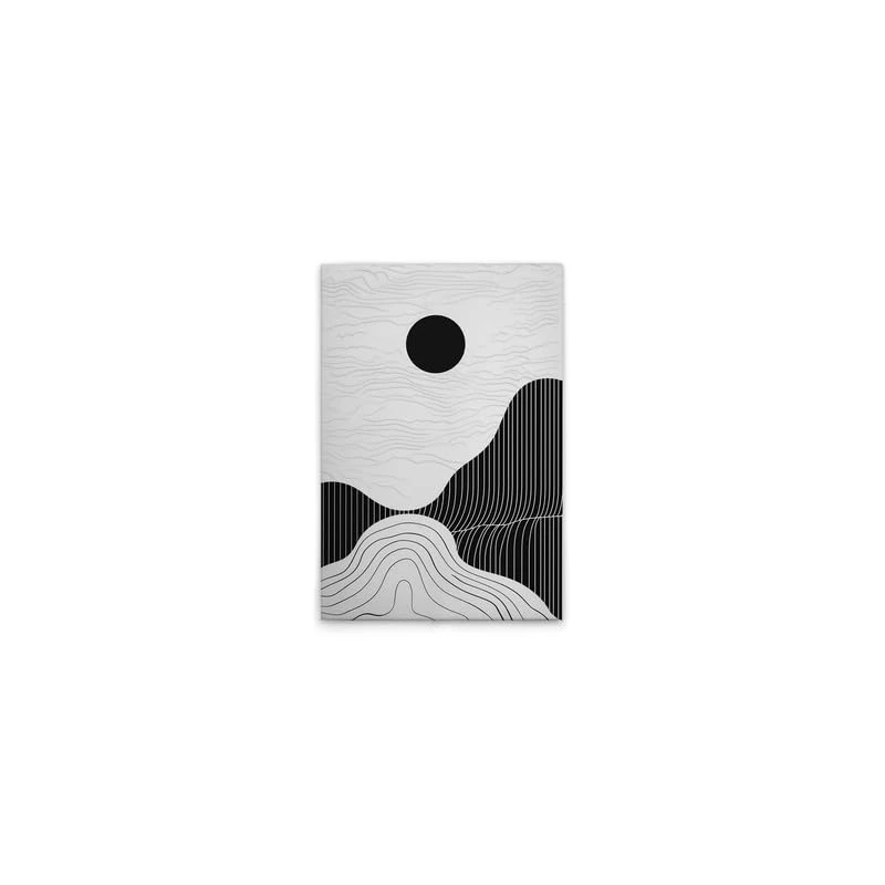 A.S. Création DD132901 Canvas Picture Modern Landscapes Black White Wall Picture in Black, Grey 40 x 60 cm - Image 1