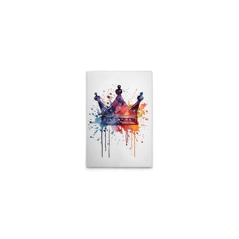 A.S. Création DD133277 Colourful Crown Canvas Picture 40 x 60 cm
