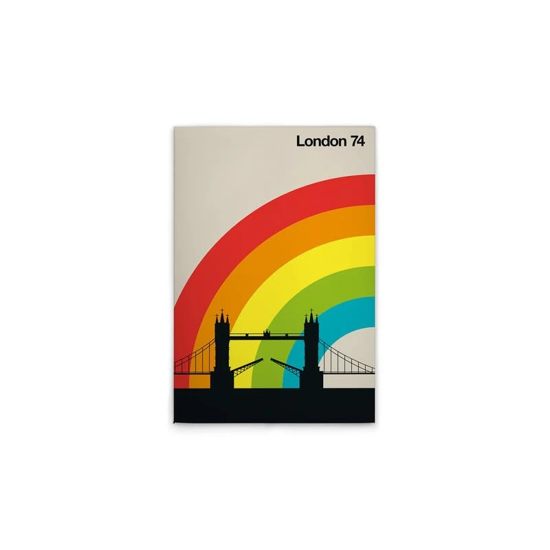 A.S. Création Retro London DD131923 Canvas Picture 50 x 75 cm Colourful Cream - Image 1