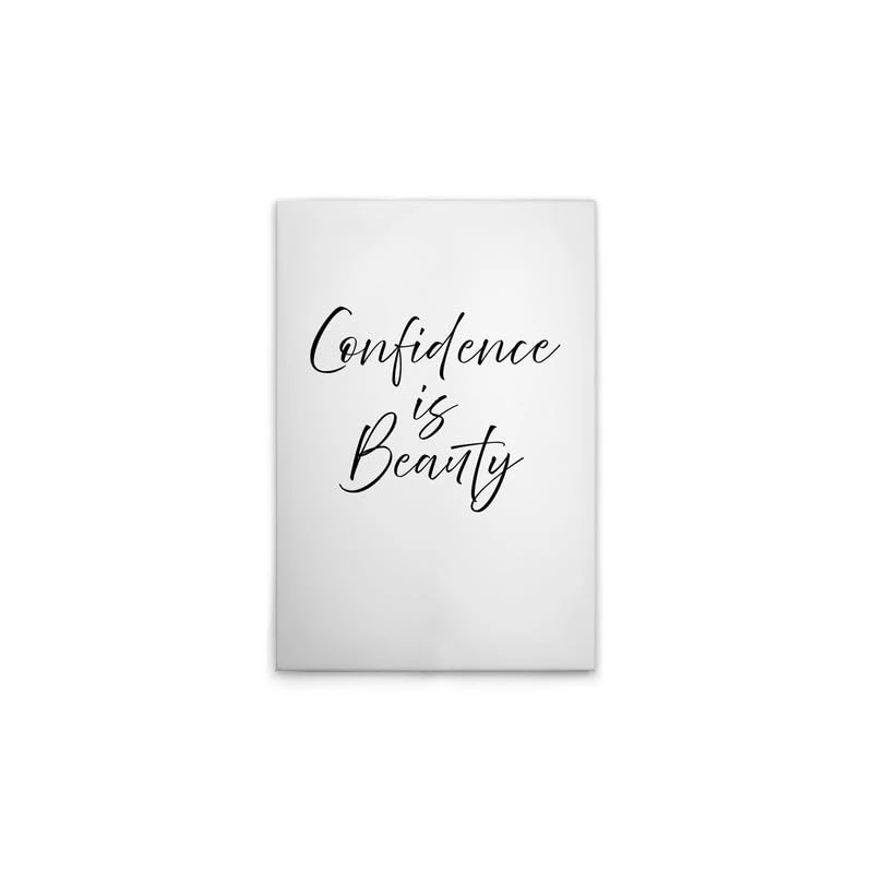 A.S. Création Confidence is Beauty DD133041 Canvas Picture White Black 50 x 75 cm - Image 1