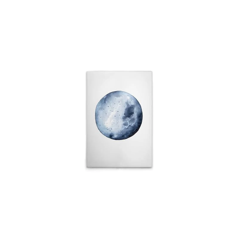 A.S. Création DD133302 Blue Moon Canvas Picture 40 x 60 cm White - Image 1
