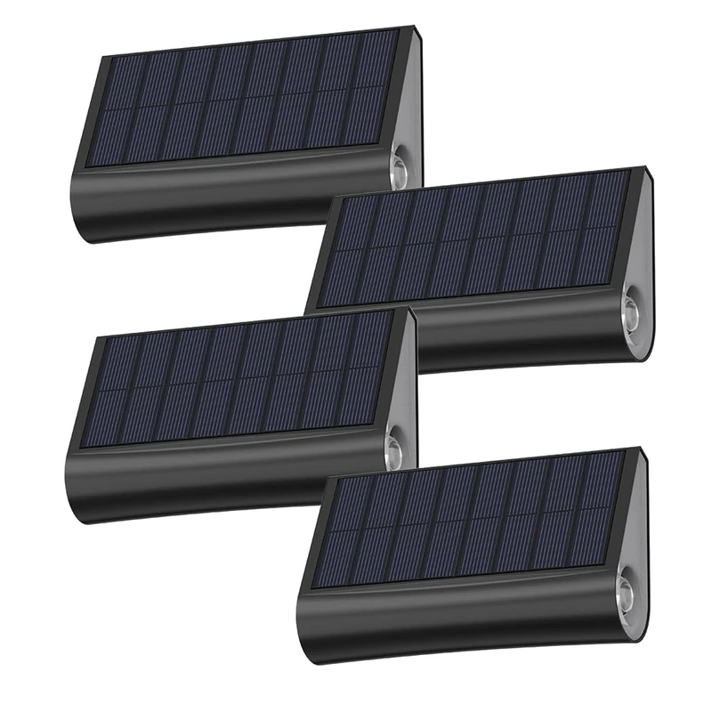 Lumisky 4 x TWILY Warm White LED Solar Wall Lights 4 x H6.3 cm
