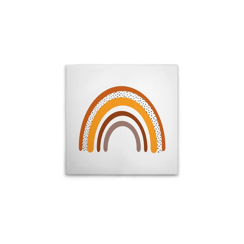 A.S. Création DD133069 Rainbow Canvas Picture 50 x 50 cm White Brown - Image 1