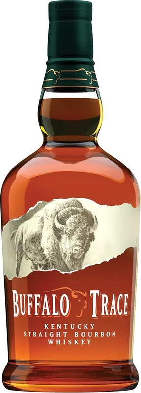 Buffalo Trace Kentucky Straight Bourbon Whiskey 100cl, 40% Vol, Award-winning Whiskey, Corn, Rye, and Superior Malted Barley Original Recipe, Ideal for Old Fashioned Cocktail, Whisky Gift Idea