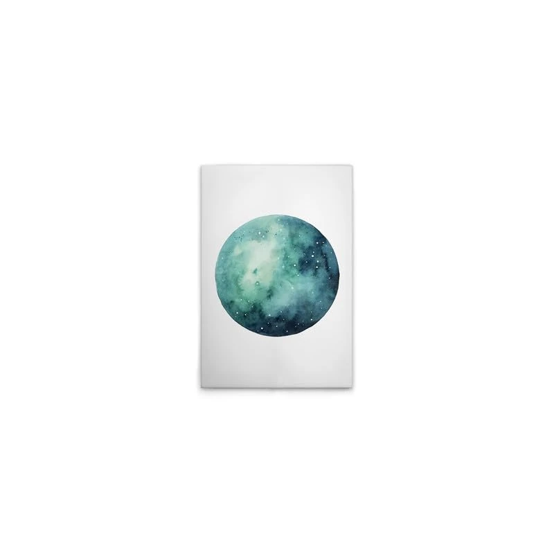 A.S. Création Green Planet DD133332 Canvas Picture 40 x 60 cm White Green - Image 1