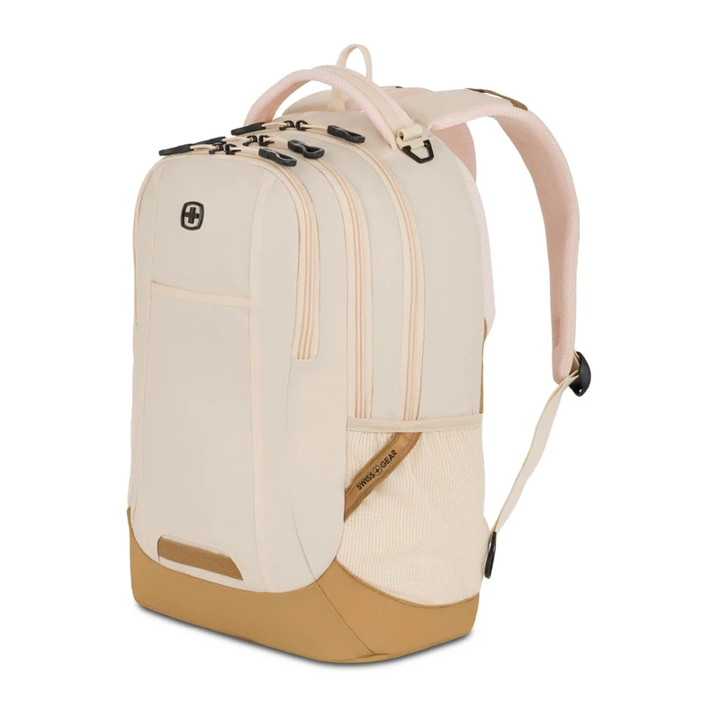 SwissGear Unisex's Cecil 5505 Laptop Backpack, Cream/Warm Sand, 18-inch