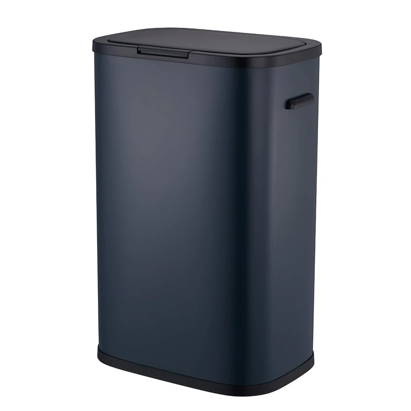 KITCHEN MOVE PORTLAND Kitchen Bin 60L Stainless Steel Grey Push Open