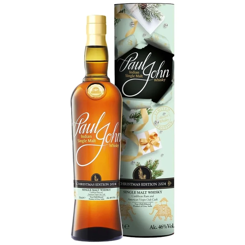 Paul John Indian Single Malt Whisky Christmas Edition 2024 70cl ABV 46%