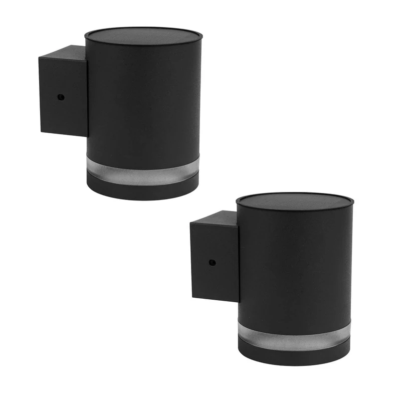 Lumisky Pack of 2 LED Solar Wall Lights Warm White 2X Helio H11.5 cm