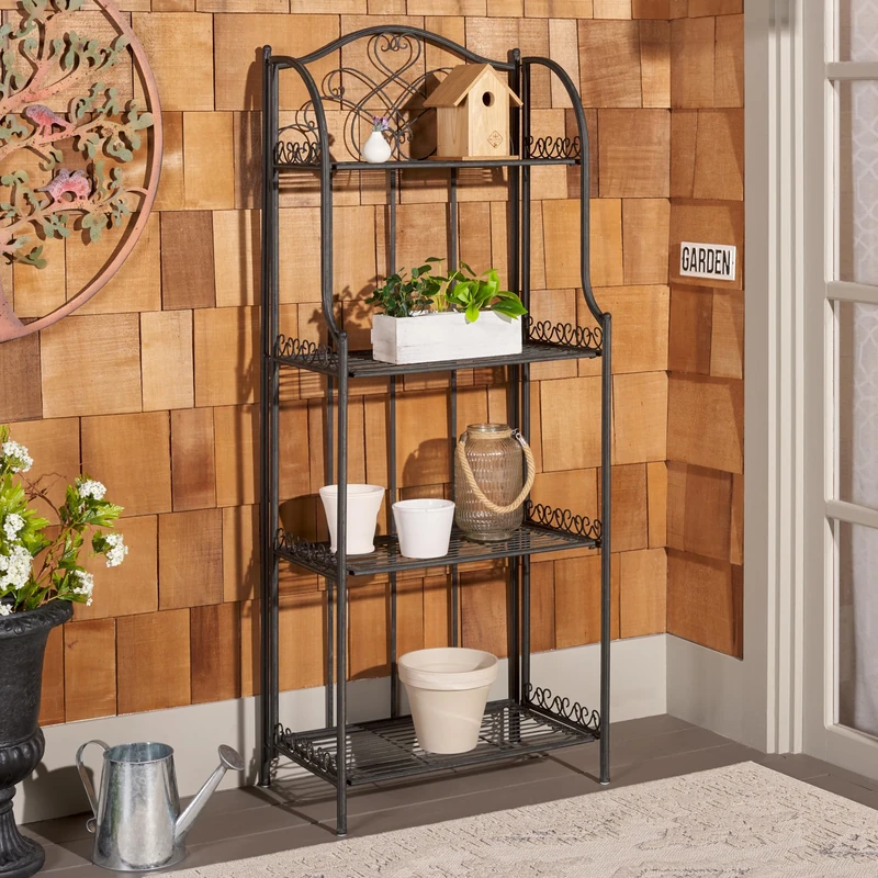 Safavieh Modern Metal Outdoor Shelf - Image 1