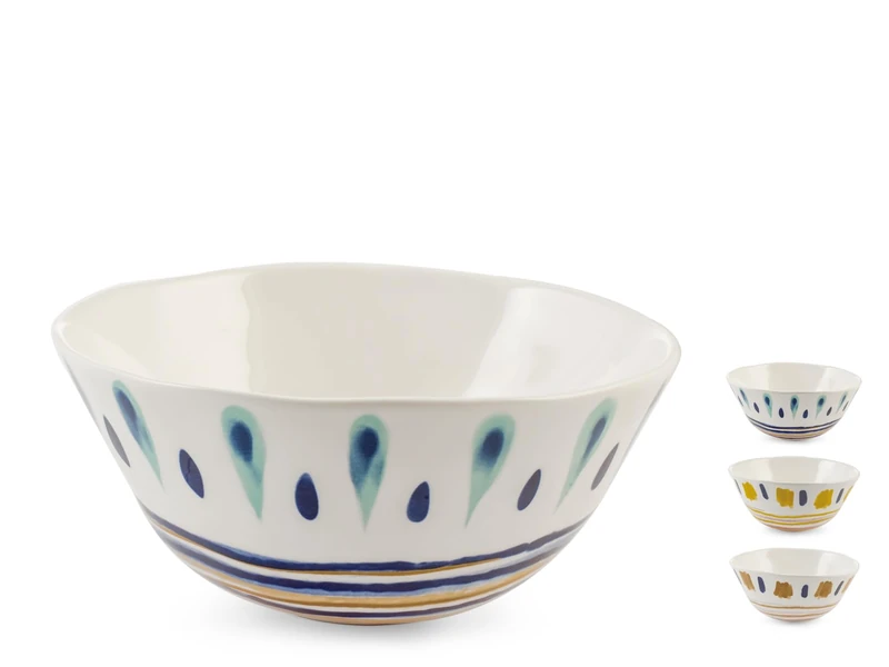 H&H Set of 3 Assorted Boho Bowls 20 cm
