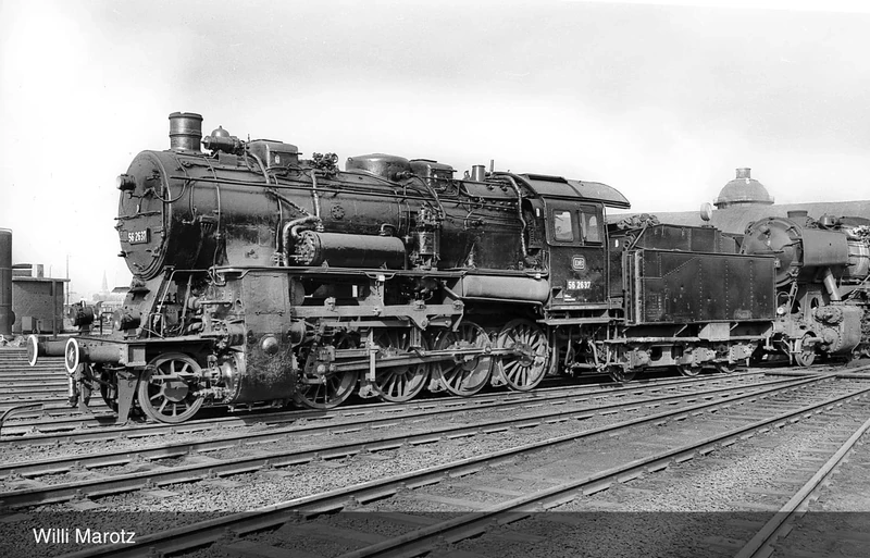 Rivarossi HR2889ACS DB, steam locomotive class 56.20, 3-dome boiler, ep. III, with AC sound decoder, Steam Locomotive