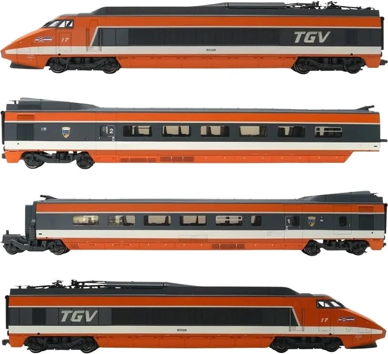Jouef HJ2425 SNCF, TGV Sud-Est inaugural version 1981, 4-unit pack, Electric Locomotive