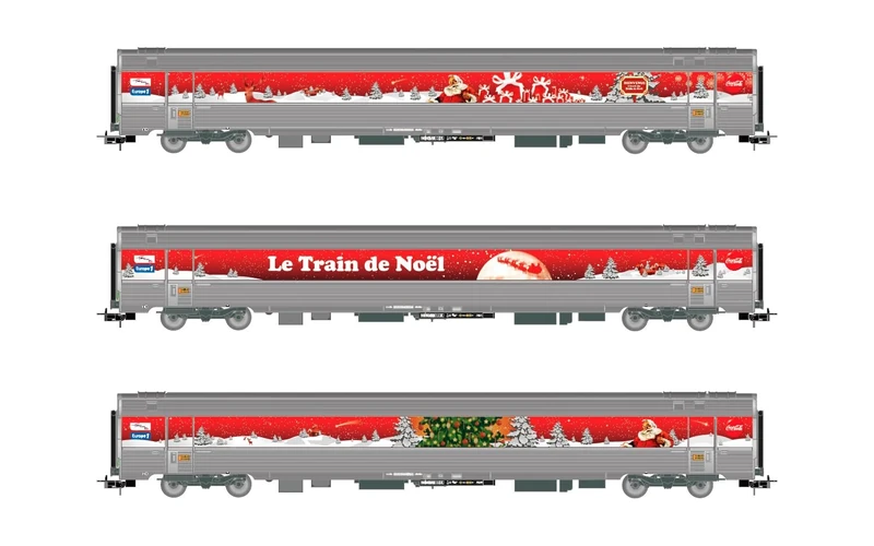Jouef HJ4200 SNCF, 3-unit pack "Train de Noel – Coca-Cola 2010", ep. VI, Coach rolling stock