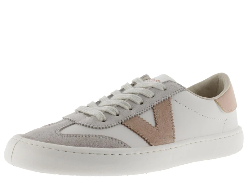 victoria Barefoot ELM Leather Effect & Slim Sports Flat Unisex, Quartz, 5 UK