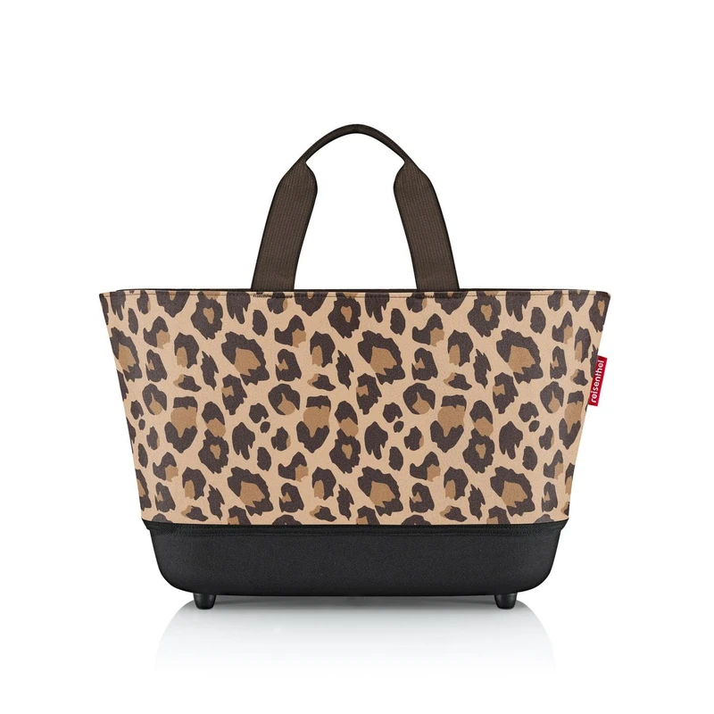 reisenthel Shoppingbasket - Casual shopping companion with high functionality, Leo Macchiato, standard size, shopping basket