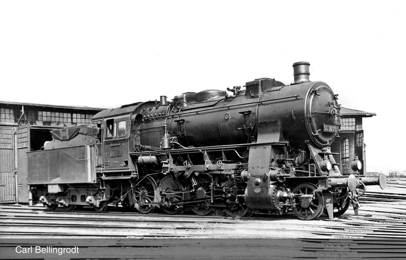 Rivarossi HR2891 DRG, steam locomotive class 56.20, 3-dome boiler, ep. II, Steam Locomotive, Black/Red