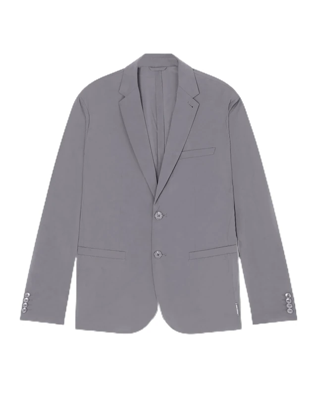 Armani Exchange Men's Essential, Tailored Neckline, 2 Button Closure, Business Casual Blazer, Grey, 46, Dark Gull Gray, 36 - Image 1
