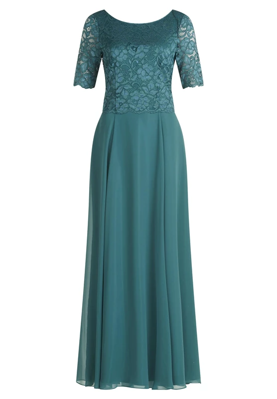 Vera Mont Women's Lace Evening Dress, Dark Emerald, 20
